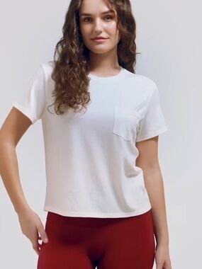 Unbound Merino Boxy Pocket Tee NWOT